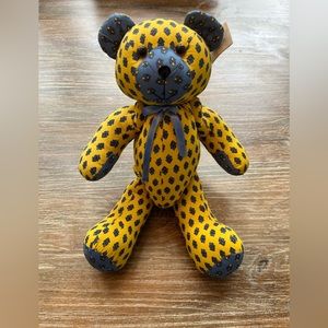 LES FANNETTES FABRIC TEDDY BEAR